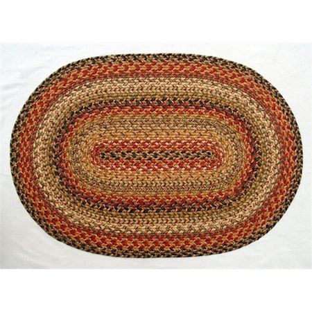 Homespice Decor Kingston Hudson Jute Braided Rugs - Oval 501097